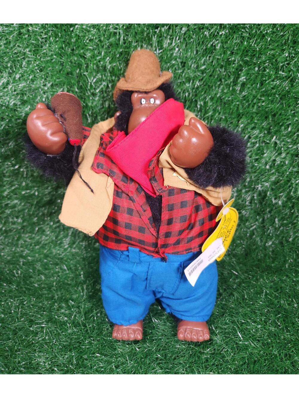 Vintage 1990 animatronic "Macho man" Village Gorillas collection tested n Works